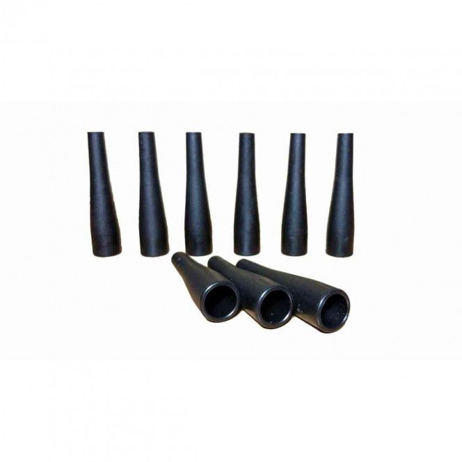 Mouthpieces cone black Soft Touch (Software Touch) long 100 pieces