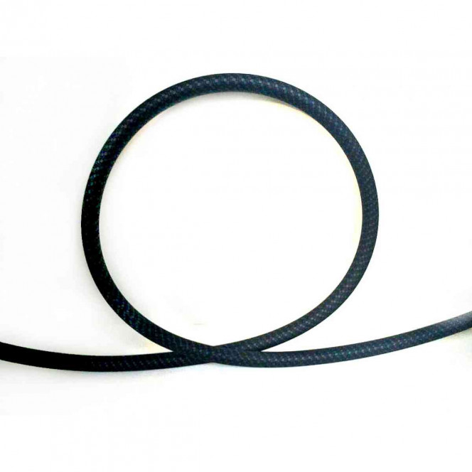 Silicone hose of soft touch section (black)