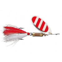 Spinner the rotating DAM Effzett Standart Dressed 10 gr (red stripes)