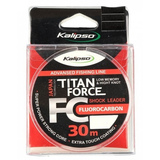 Kalipso Titan Force FC Leader fluorocarbon of 30 m 0.12 mm (3906005)