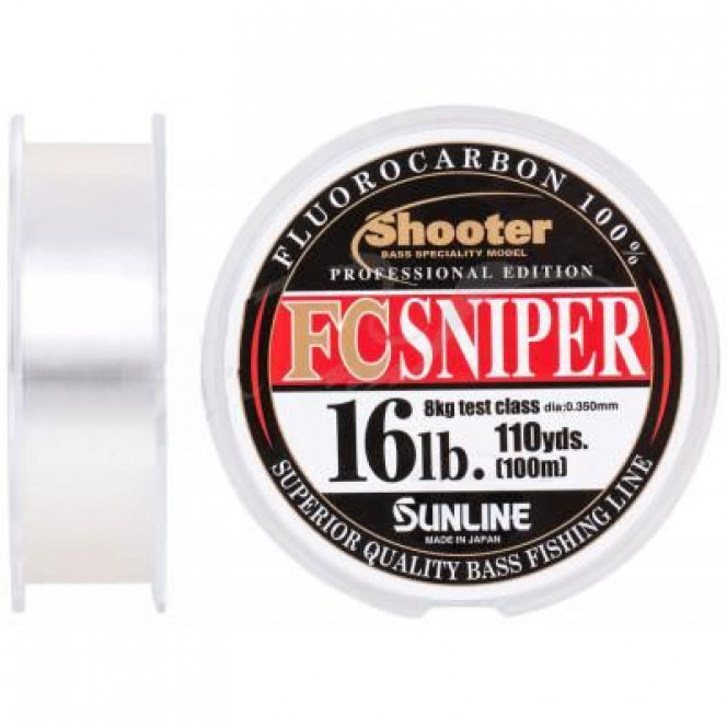 Sunline Shooter FC Sniper 100m 0.350mm 8kg (16580739) fluorocarbon