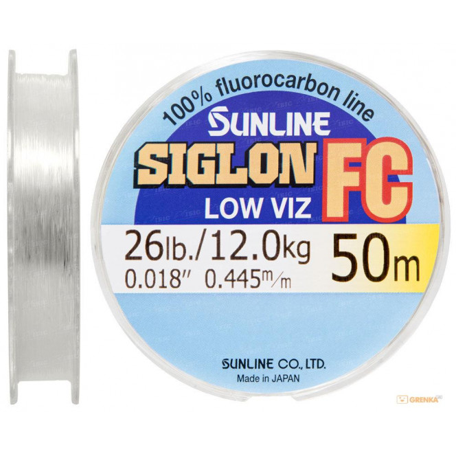 Sunline SIG-FC fluorocarbon of 50 m 0445 mm 12 kg flood