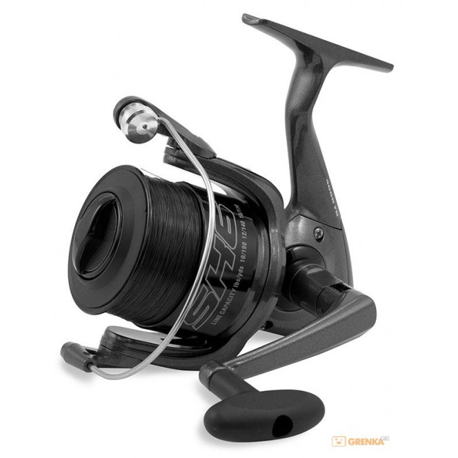 The Lineaeffe Shizuka SK6 FD 4000 coil with a fishing line (S1000640)