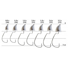 Hook of Decoy Violence Jighead SV-38 of 3 3.5 g