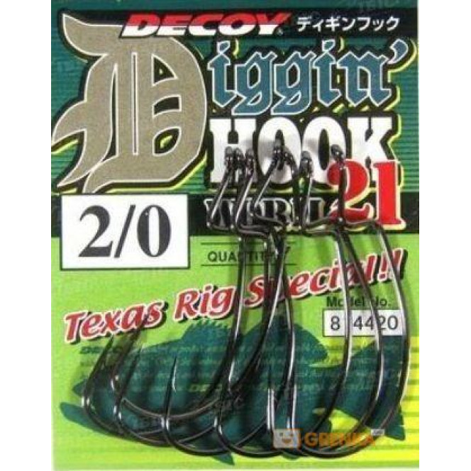 Крючок Decoy Worm 21 Digging Hook 3/0