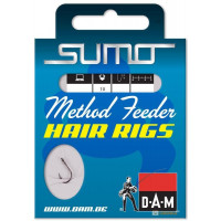 Hook with a lead of DAM Sumo Runner Hair No. 8, 10 pieces (black nickel)