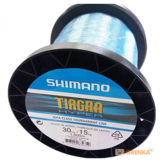 Fishing line of Shimano Tiagra Hyper Trolling 1000m 0.68mm 50lb/24kg (22669740)