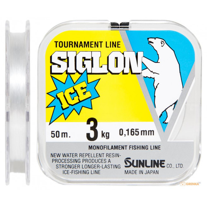 Fishing line of Sunline SIGLON ICE of 50 m #10/0165мм 3 kg