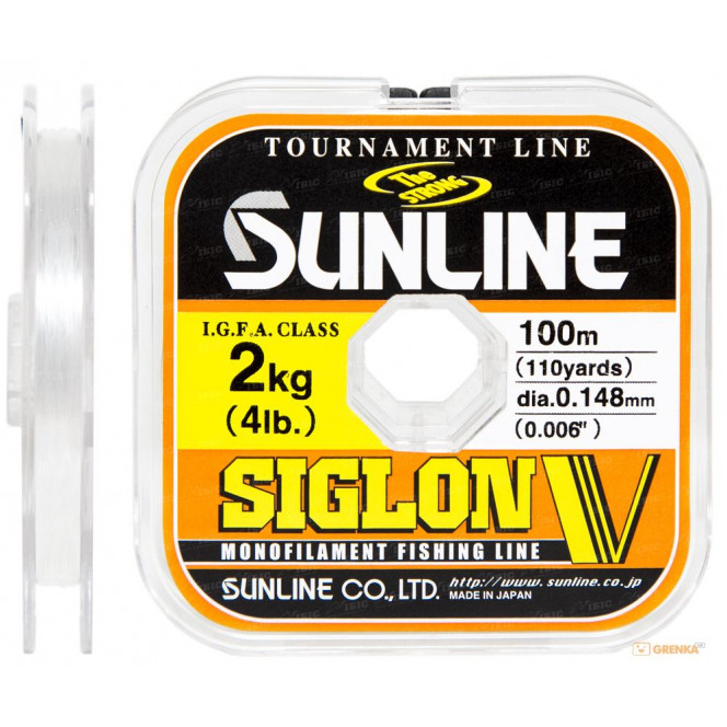 Fishing line of Sunline Siglon V of 100 m #08/0148мм 2 kg