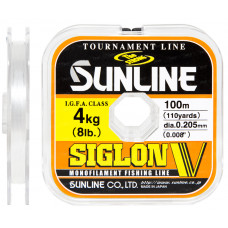 Fishing line of Sunline Siglon V of 100 m #15/0205мм 4 kg