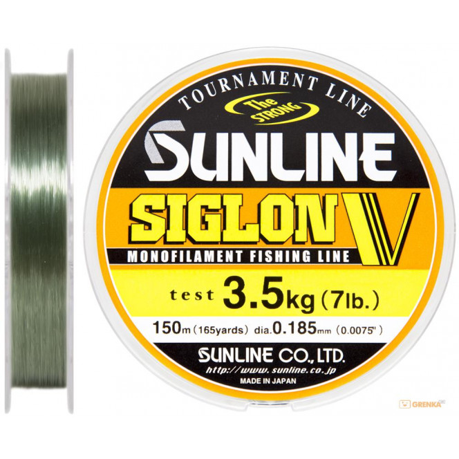 Fishing line of Sunline Siglon V of 150 m #12/0185мм 3.5 kg