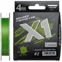 Shnur Favorite X1 PE 4x 150m (l.green) #2.0/0.240mm 30lb/13.8kg (16931133)