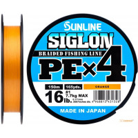 Shnur Sunline Siglon PE h4 150m (oranzh.) #1.0/0.171mm 16lb/7.7kg (16580932)