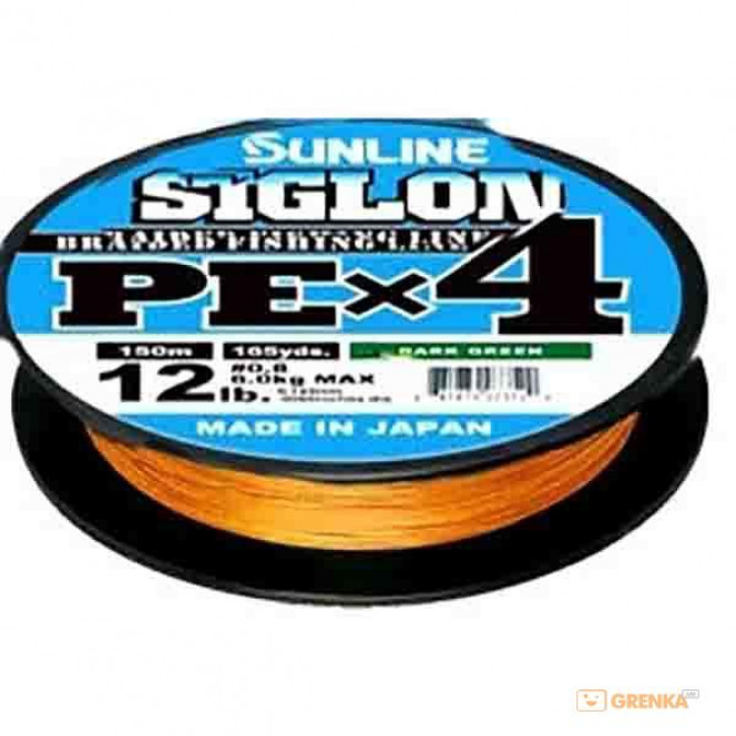 Shnur Sunline Siglon PE h4 300m (oranzh.) #2.0/0.242mm 35lb/15.5kg