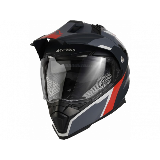 Мотошолом Acerbis Flip FS-606 Grey-Red XL