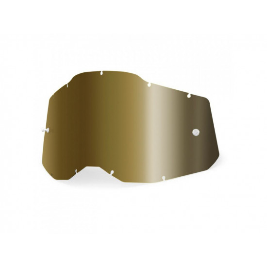 Мотоочки 100% Strata Goggle II True Gold Lens, Mirror Lens Kombat