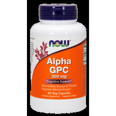 Alpha (Glycerophosphocholine) Alpha GPC, Now Foods, 300 mg, 60 Capsules, 9328
 