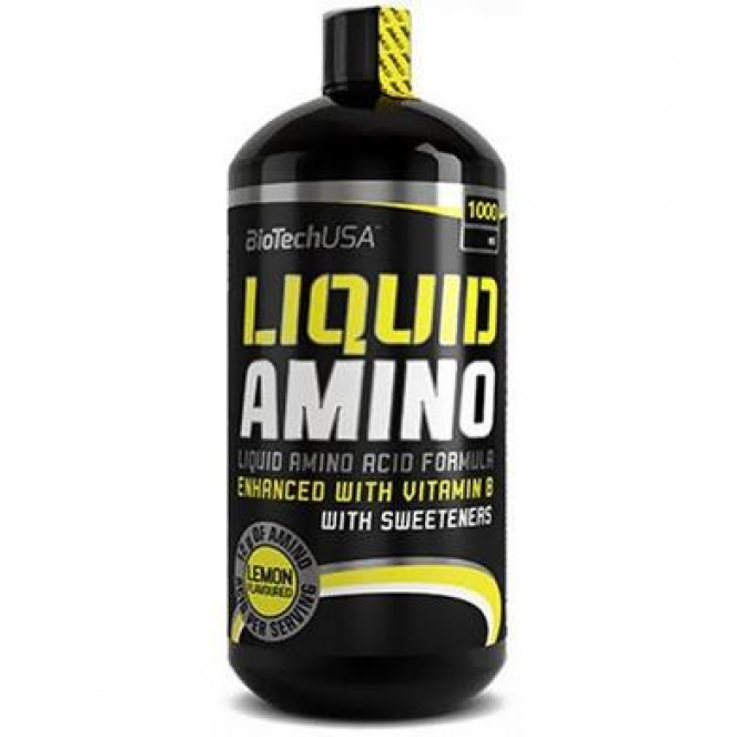 Amino Acid Complex, Liquid Amino - Lemon, BioTech USA, 1000 ml, 26094
 