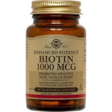 Биотин, Biotin, Solgar, 1000 мкг, 50 капсул, 31361
  