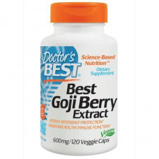 Goji Extract, Doctors Best, Goji Berry, 600 mg, 120 Capsules, 24355
 