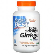 Гинкго Билоба, Ginkgo, Doctors Best, 120 мг, 360 капсул, 15949
  