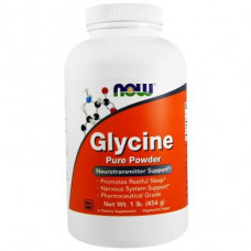 Глицин, Glycine, Now Foods, порошок, 454 грамм, 24281
  