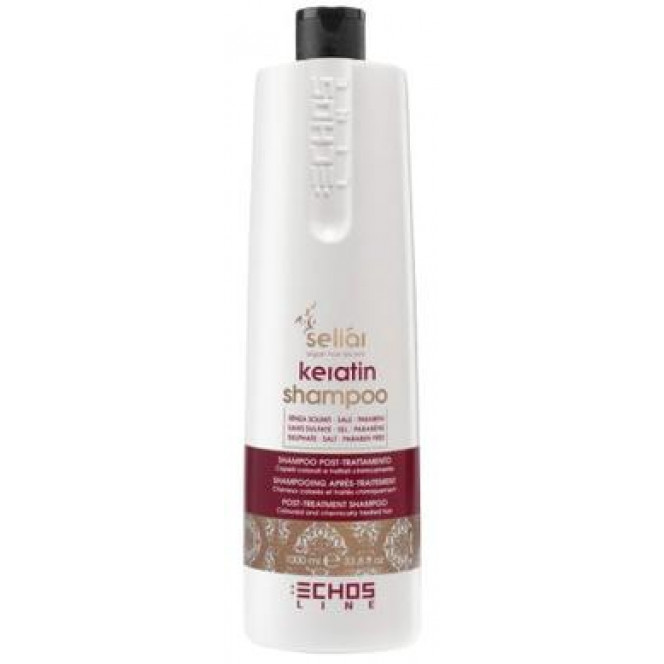 Keratin shampoo for damaged hair, Seliar keratin, Echosline, 1000 ml, 02280-1
 