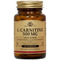 Карнитин (L-Carnitine), Solgar, 500 мг, 30 таблеток, 18726
  