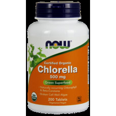 Chlorella, Now Foods, Organic, 500 mg, 200 Tablets, 9210
 