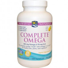 Омега 3 6 9 (лимон), Complete Omega, Nordic Naturals, 1000 мг, 180 капсул, 24495
  