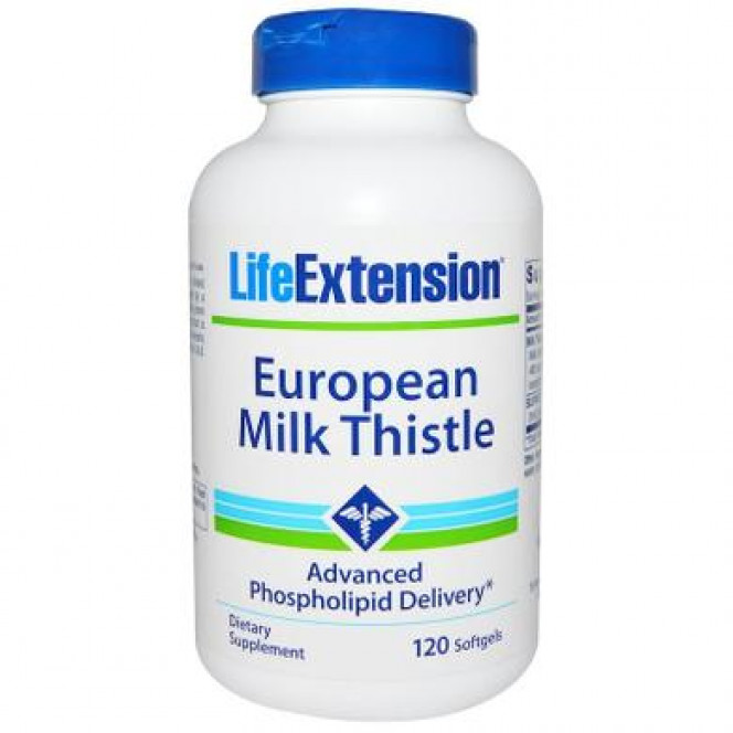 Расторопша, Milk Thistle, Life Extension, 120 капсул, 24417
  