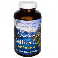 Cod Liver Oil, Cod Liver Oil, Carlson Labs, Lemon, 1000 mg, 150 Capsules, 18380
 