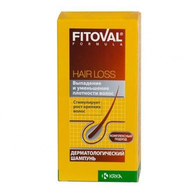 Shampoo Fitoval, formula against hair loss, Krka, 100 ml, 26517
 