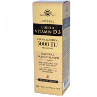 Витамин D3, Liquid Vitamin D3, Solgar, 5000 МЕ, апельсин, (59 мл), 10825
  