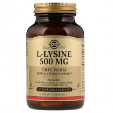 Lysine, L-Lysine, Solgar, 500 mg, 100 Capsules, 10854
 