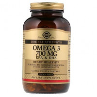 Рыбий жир (Omega-3, EPA DHA), Solgar, двойная сила, 700 мг, 120 капсул, 10861
  