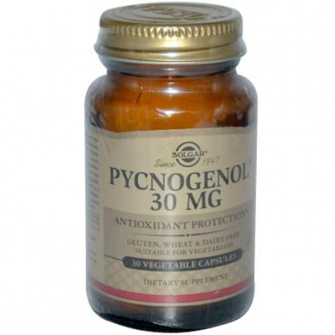 Пикногенол, Pycnogenol, Now Foods, 30 мг, 30 капсул, 11346
  