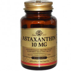 Astaxanthin, Astaxanthin, Solgar, 10 mg, 30 Softgels, 10879
 