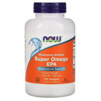 Fish Oil, Super Omega, Omega EPA, Now Foods, 120 Softgels, 10992
 