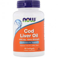 Cod Liver Oil, Cod Liver Oil, Now Foods, 1000 mg, 90 Capsules, 11000
 