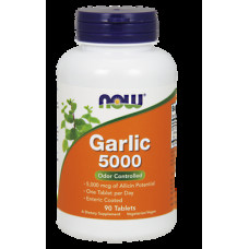 Garlic 5000, Extract, Garlic, Now Foods, 90 Tablets, 11004
 