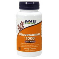 Глюкозамин, Glucosamine 1000, Now Foods, 60 капсул, 11333
  