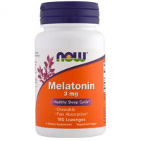 Melatonin, Melatonin, Now Foods, 3 mg, 180 Lozenges, 11334
 