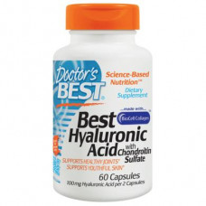 Doctors Best Hyaluronic Acid with Chondroitin, 60 Capsules, 00115
 