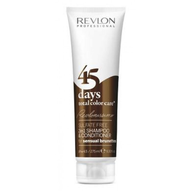 Shampoo-conditioner sensual brunette Revlonissimo 45 Days, Revlon Professional, 275 ml 450, 12737 .. Discounts, promotions, 100% original products. Delivery worldwide, free shipping, peace, health, cosmetics, fitness