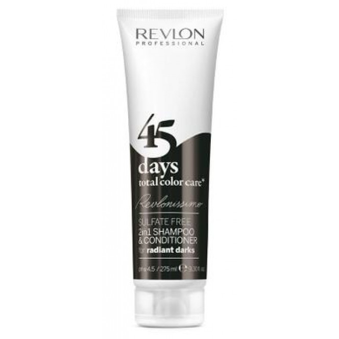 Shampoo-conditioner radiant dark Revlonissimo 45 Days, Revlon Professional, 275 ml 450, 12738 .. Discounts, promotions, 100% original products. Delivery worldwide, free shipping, peace, health, cosmetics, fitness