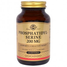 Фосфатидилсерин (Phosphatidylserine), Solgar, 200 мг, 60 капсул, 13518
  