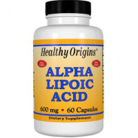 Альфа-липоевая кислота, Alpha Lipoic Acid, Healthy Origins, 600 мг, 60 капсул, 14232
  