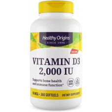 Vitamin D3, Vitamin D3, Healthy Origins, 2000 IU, 360 Capsules, 14257
 