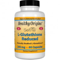 Glutathione, L-Glutathione, Healthy Origins, Setria, Reduced, 250 mg, 60 Capsules, 14264
 